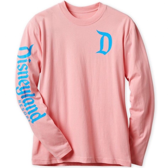 Disney Tops - Disney parks Disneyland Long Sleeve T shirt Pink Blue L
